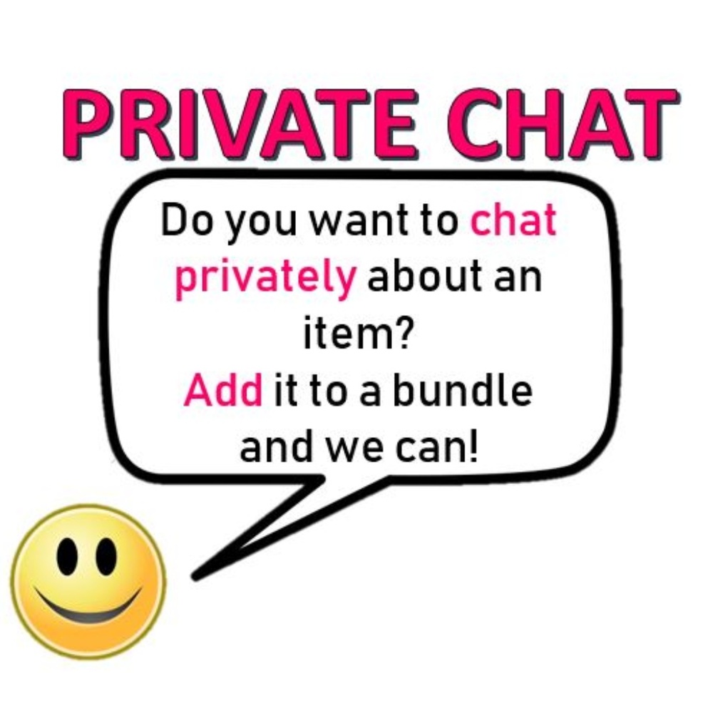 Private Chat 👩🏻‍💻 Use the Bundle Feature!